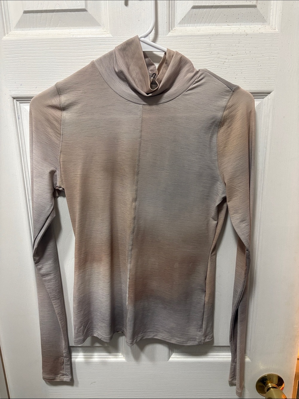CALIA by Carrie Underwood Neutral Ombre Turtleneck Long Sleeve Top
